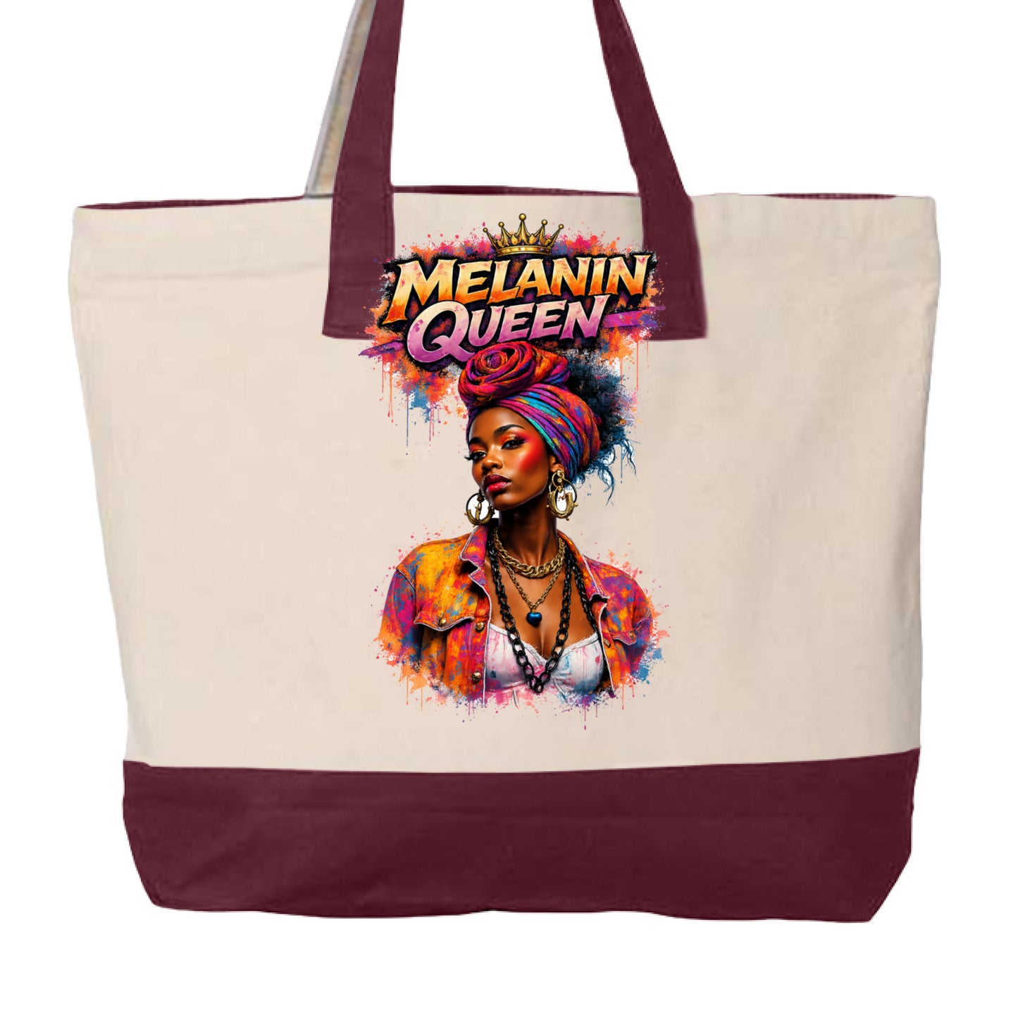 Natural/ Maroon - BACK